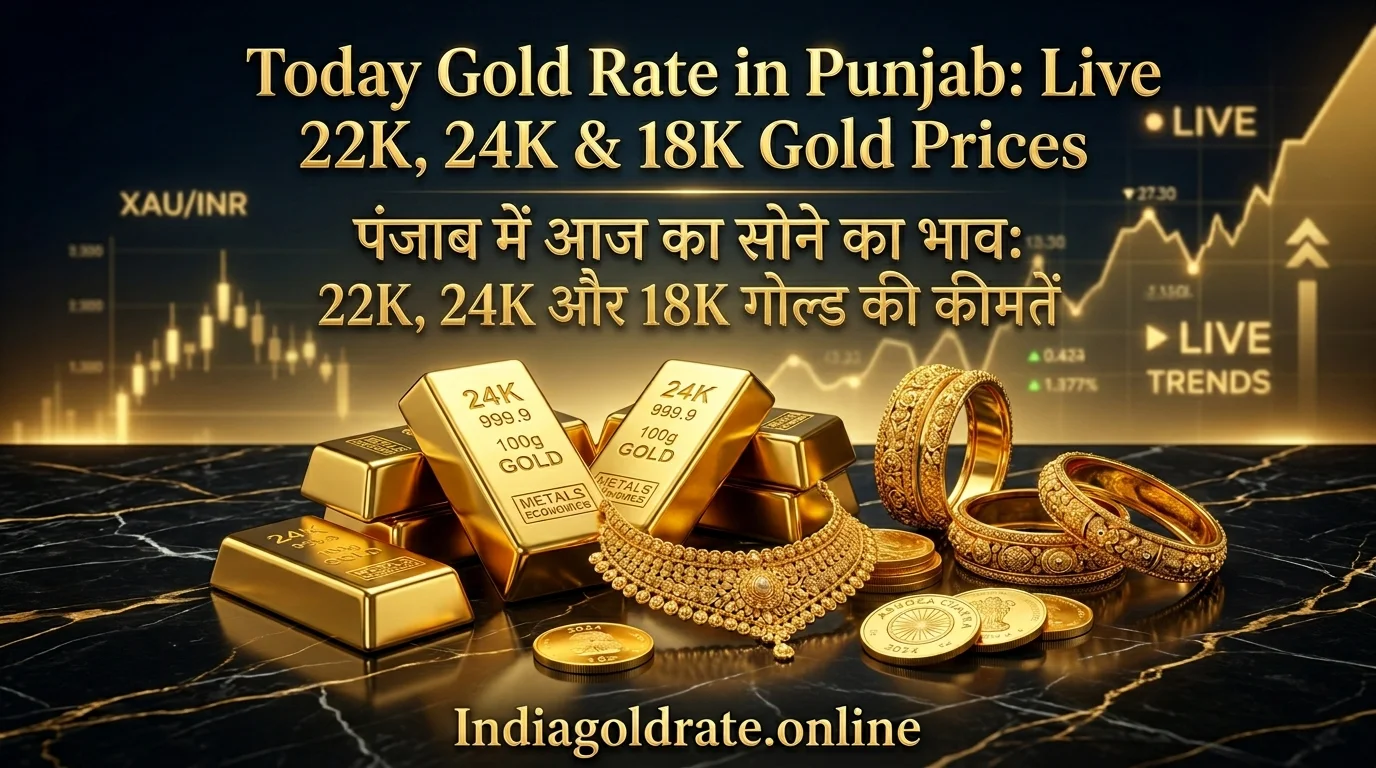 Today Gold Rate in Punjab: Live 22K, 24K & 18K Gold Prices